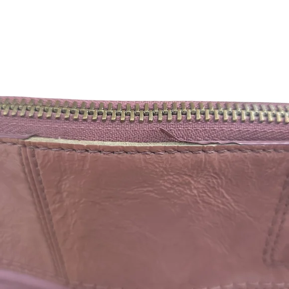 Rare Vintage Coach Mauve and Brown Signature Tote Purse Or Small Laptop Bag - Picture 6 of 17